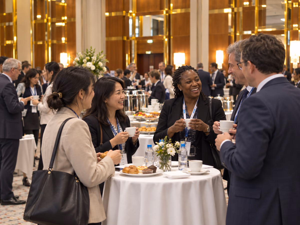 International education representatives at a professional networking programme