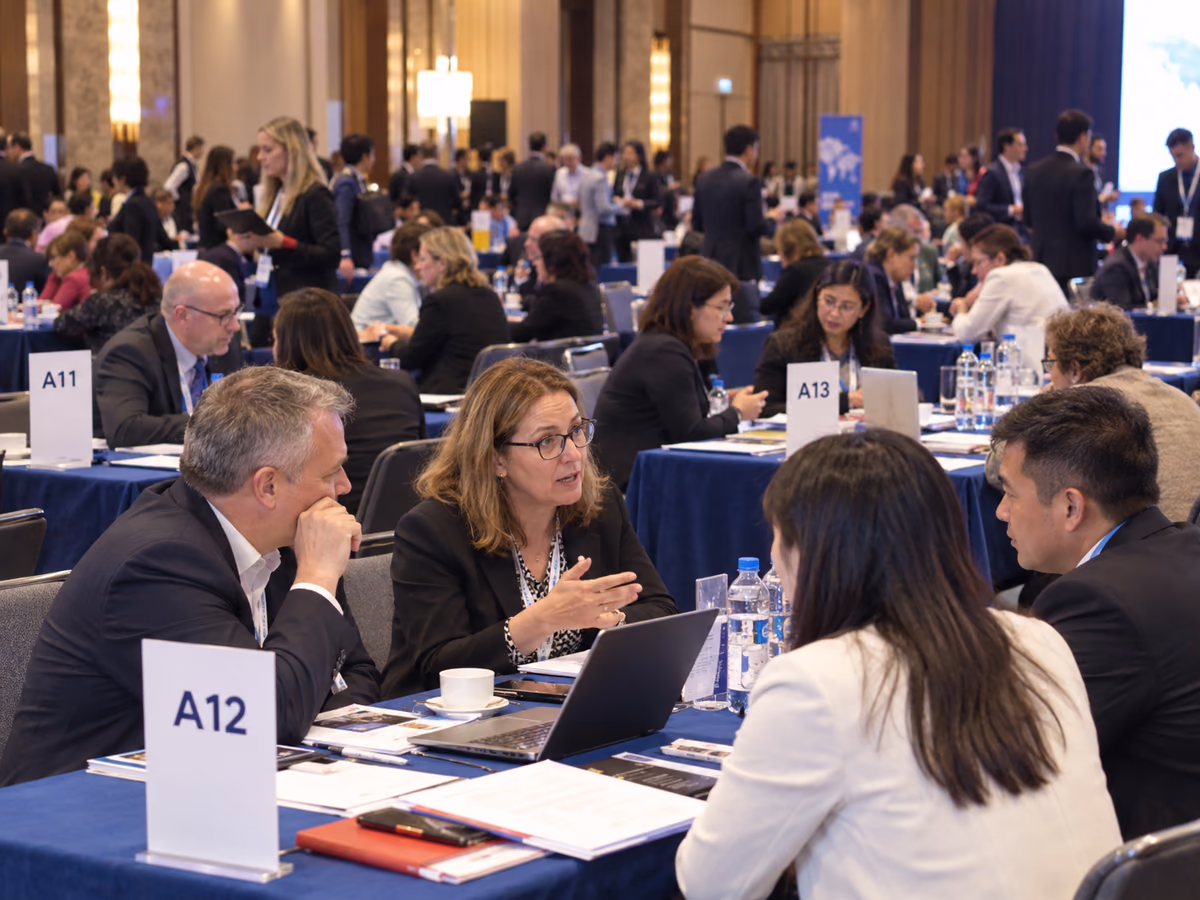 International education representatives in scheduled partnership meetings